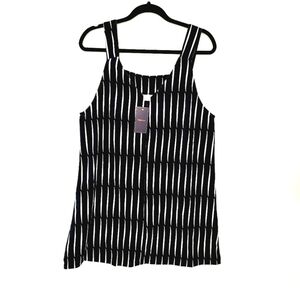 NWT MILUMIA tank top mini striped dress